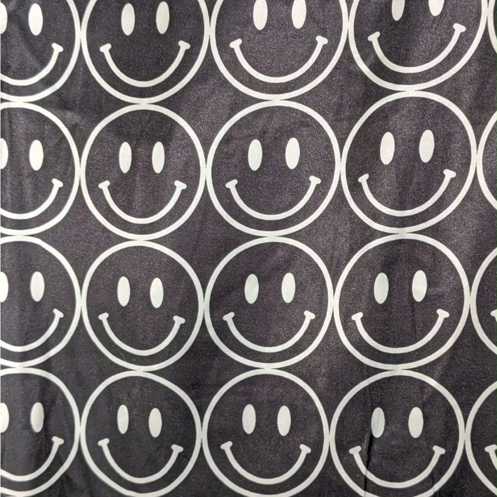 Dressed In Lala Smiley Face Women's Medium M Satin Playsuit Lounge Current Mood - Picture 5 of 9